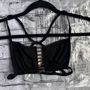 POL Black bralette Top
